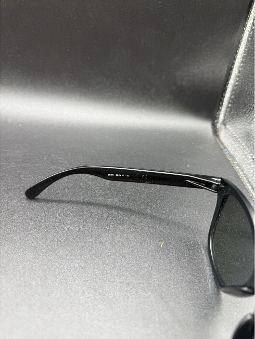 Oakley Frogskin Matte Black/Violet Iridium Lenses 24-298